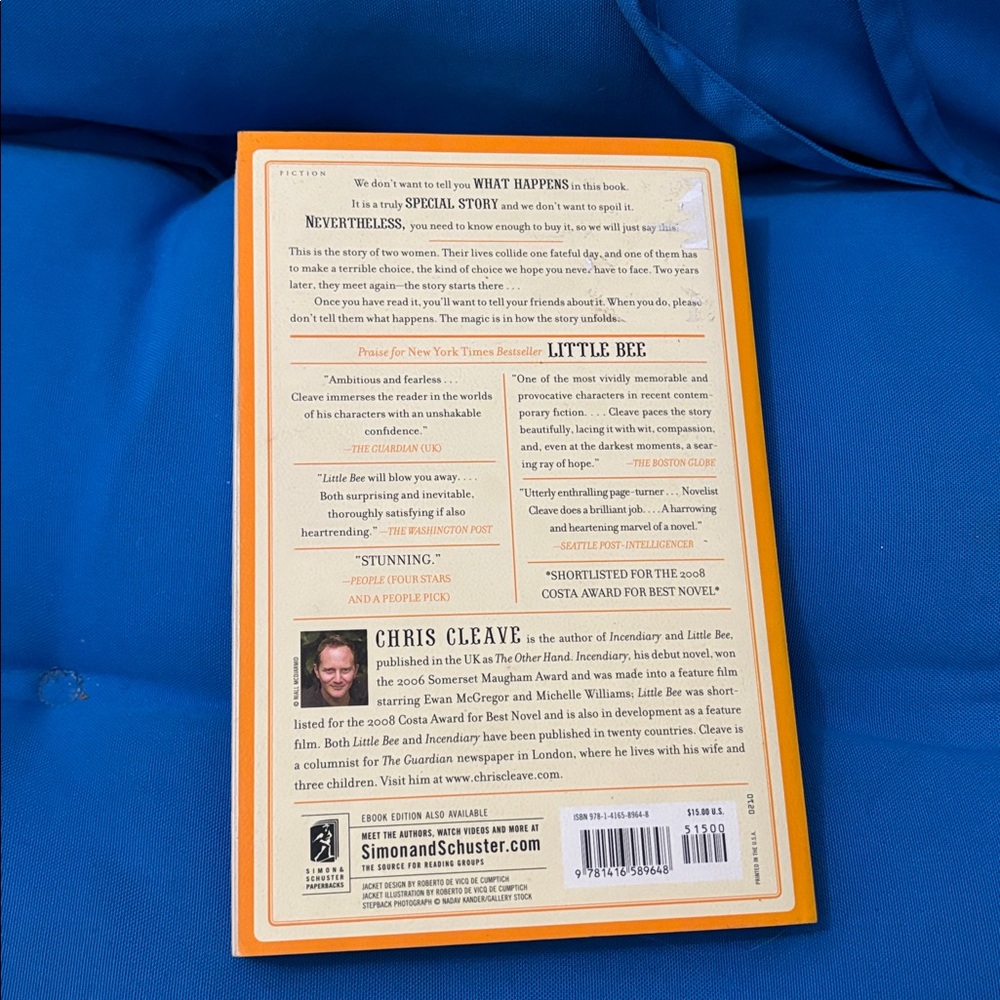 Little Bee By Chris Cleave Soft Cover A Novel #1 New York Times Bestseller NWOTS - Picture 2 of 8